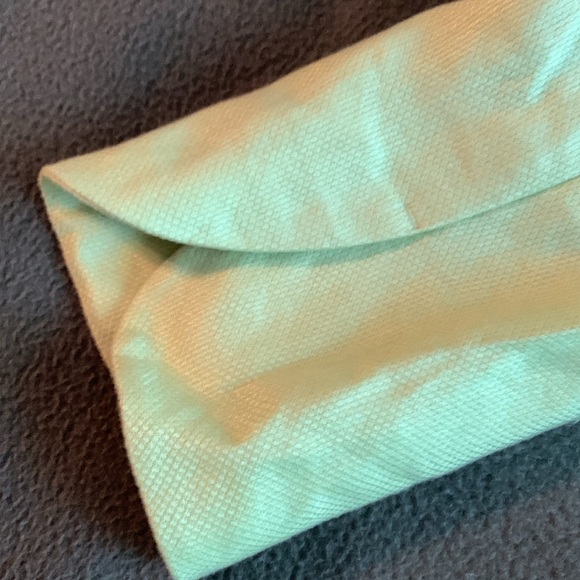 Coldwater Creek green jacket. Three buttons. Ruffled detailing bottom. Size 8 - Picture 8 of 11